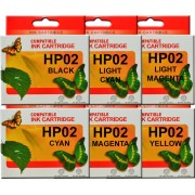 Compatible HP 02 Ink Cartridge (Full Set)