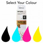 Compatible HP32XL HP31 (HP30) Ink Bottle (Any Colour)