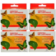 Compatible Brother LC3313 Ink Cartridges x 4 (Full Set)